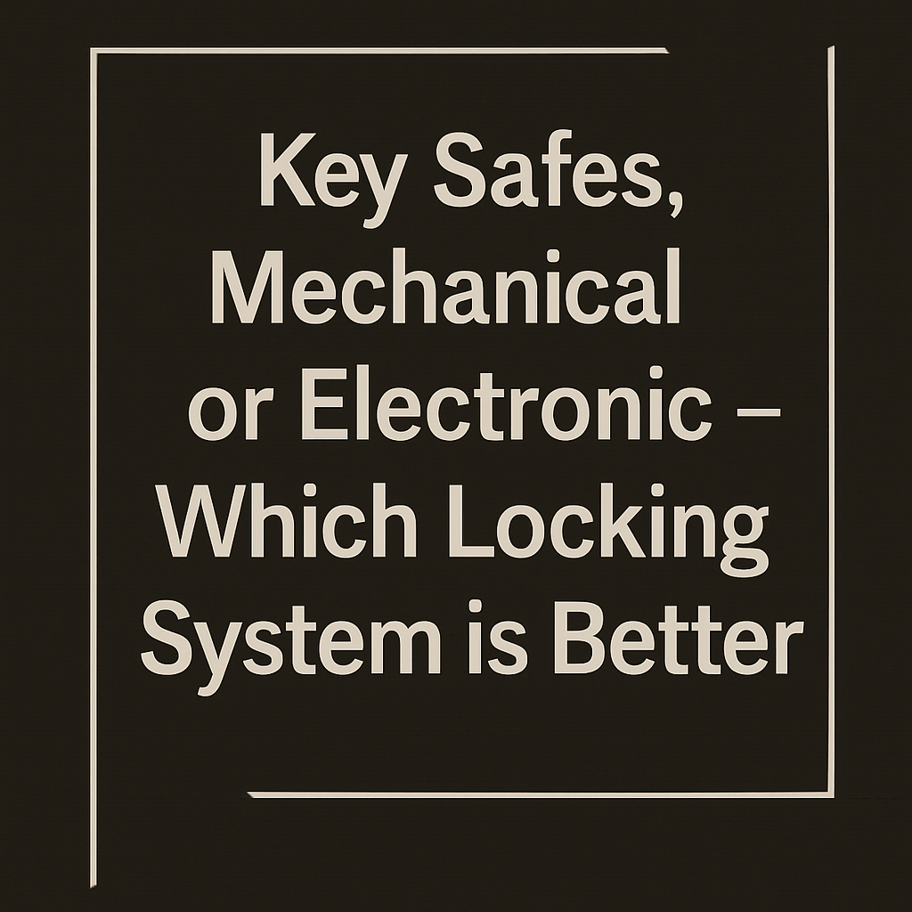 Key Safes, Mechanical or Electronic – Which Locking System is Better?