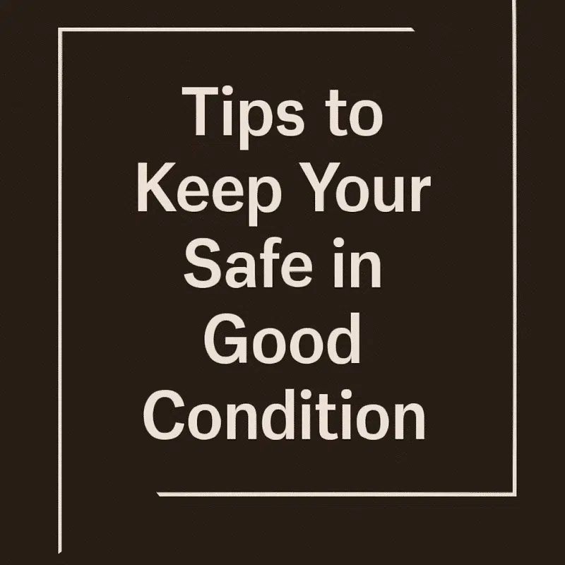 Tips to Keep Your Safe in Good Condition: Maintenance Guide by Arcas Gruber